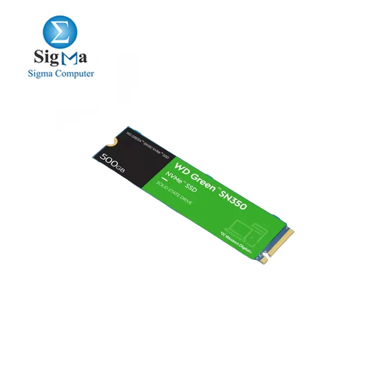 Western Digital 500GB Green SN350 NVMe™ SSD PCIe Gen3 x4 up to 2400 MB/S.