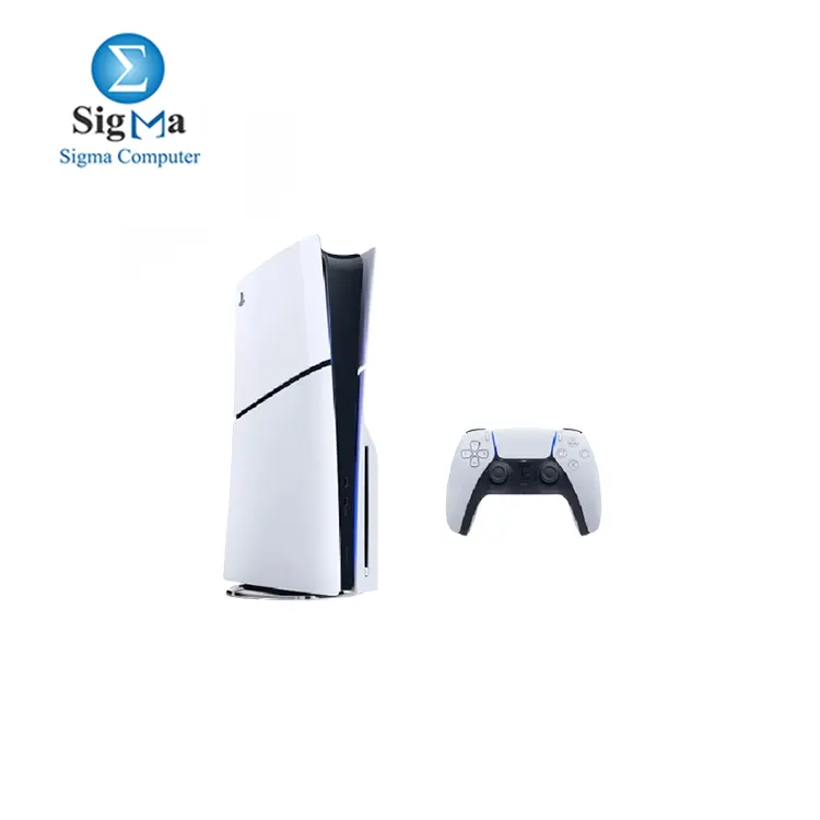 Sony Playstation 5 Disc Version Silm PS5 Console With Dual Sense Controller - White