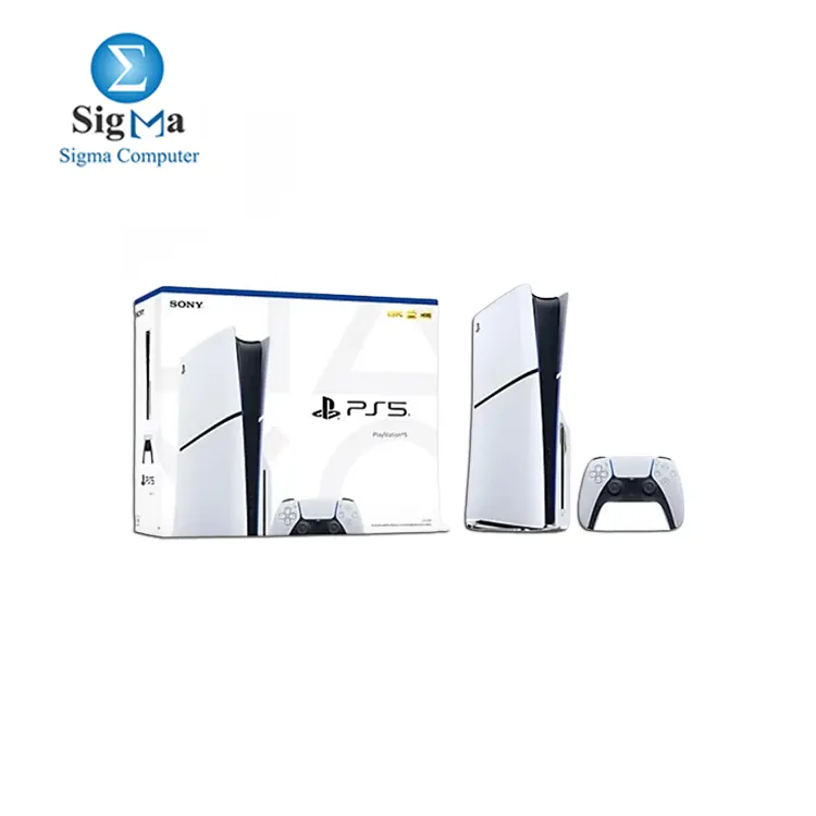 Sony Playstation 5 Disc Version Silm PS5 Console With Dual Sense Controller - White