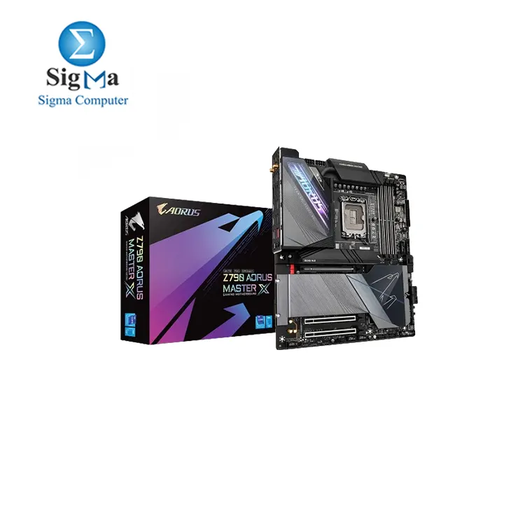 GIGABYTE Z790 AORUS MASTER X LGA 1700 DDR5 Motherboard     5 M.2  PCIe 5.0  USB 3.2 Type-C  Wi-Fi 7  10GbE LAN  Q-Flash Plus  EZ-Latch Plus