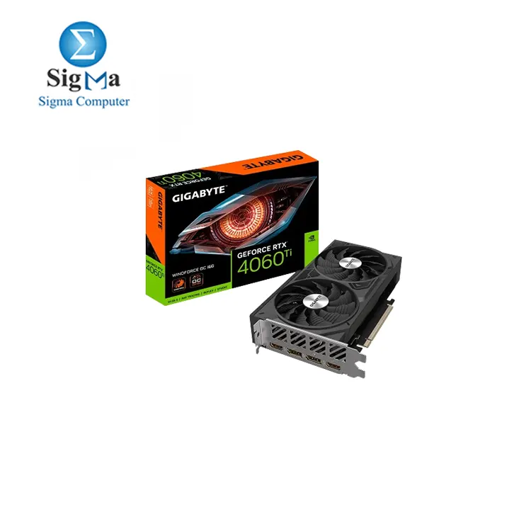 Gigabyte GeForce RTX™ 4060 Ti WINDFORCE OC 16G DDR6 (DUAL FAN)