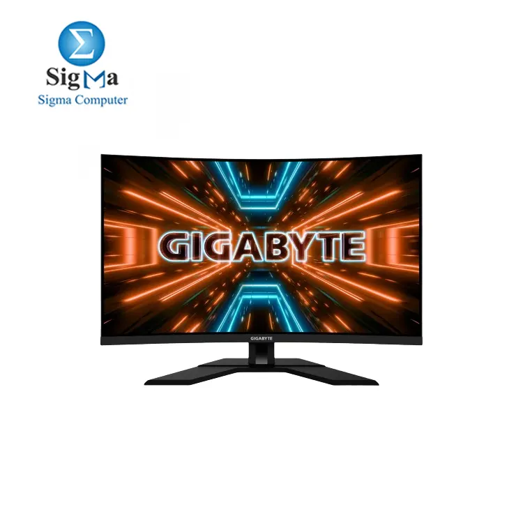 GIGABYTE MONITOR M32QC-EK-32inch - QHD 2560 x 1440 - 1MS - 165Hz -170HZ OC FreeSync Curved Gaming Monitor 