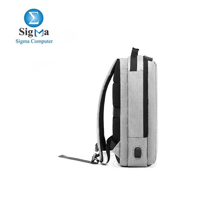 COUGAR-EGY  8000  backpack for men bags for school laptop backpack - waterproof backpack for a 15.6 -inch laptop with a USB port and tow way handle  - grey