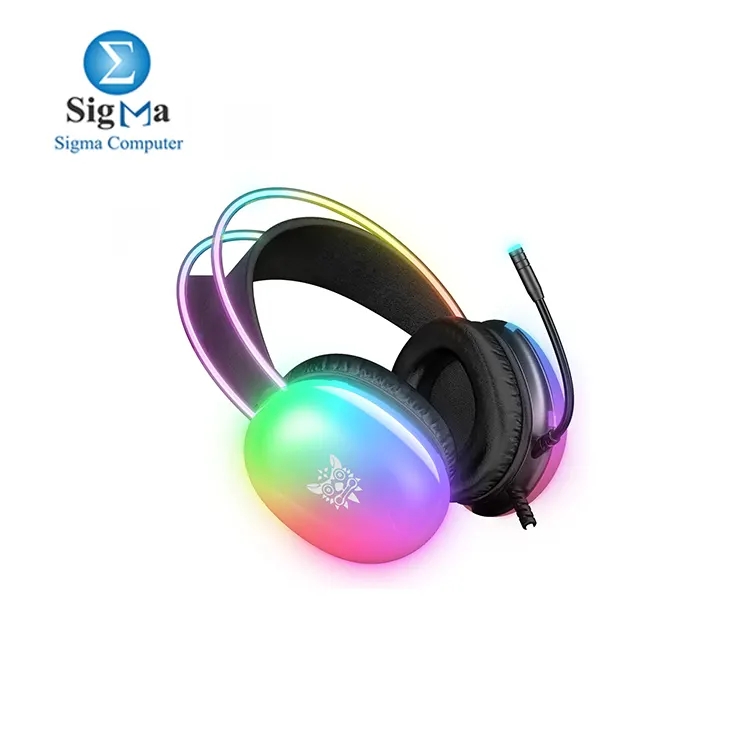 ONIKUMA X25 RGB Gaming Headset features 50mm drivers  360   noise-cancelling microphone  dynamic RGB lighting  20Hz-20KHz frequency range  and 16   impedance with a 2.0m cable