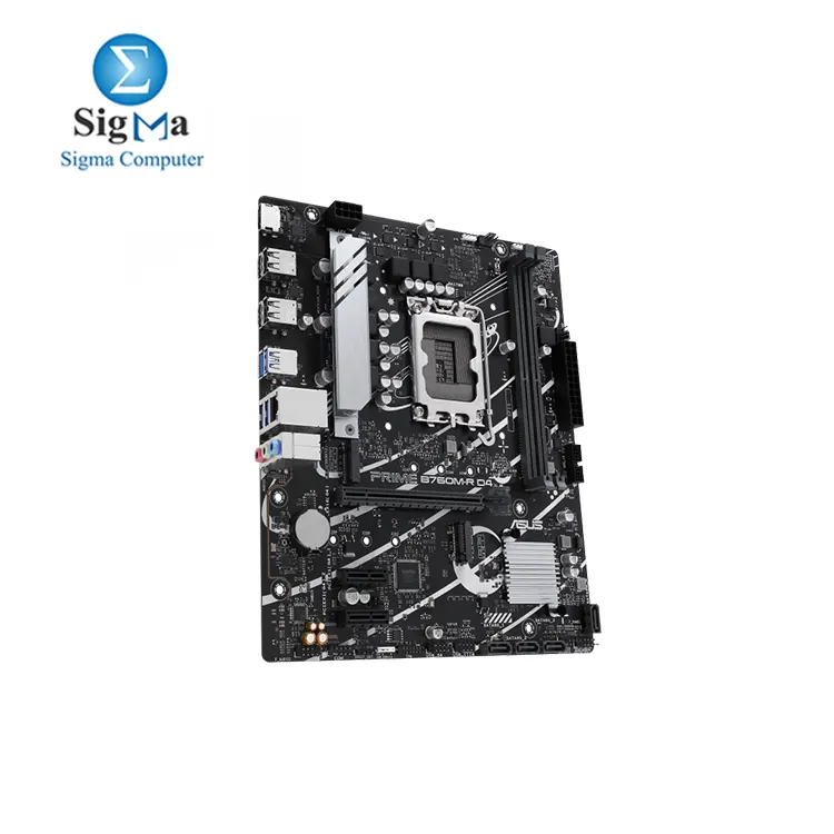 ASUS PRIME B760M-R D4     LGA 1700  DDR4  2x M.2 PCIe 4.0  64GB RAM  Realtek 2.5G LAN  HDMI 2.1  USB 5Gbps  Aura Sync  micro-ATX