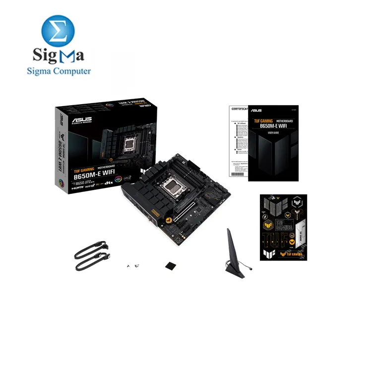 ASUS TUF GAMING B650M-E WIFI  micro-ATX  AMD B650  AM5  DDR5 192GB  7600  OC   PCIe 4.0 x16  M.2 PCIe 5.0 4.0  2.5Gb LAN  Wi-Fi 6  USB 3.2 Gen 2  HDMI 2.1  DP 1.4