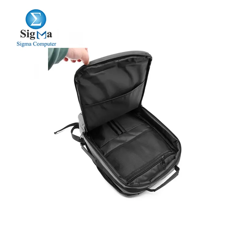 COUGAR-EGY  8000  backpack for men bags for school laptop backpack - waterproof backpack for a 15.6 -inch laptop with a USB port and tow way handle - Black