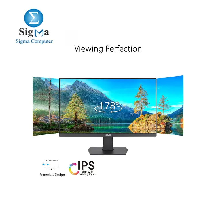 ASUS VA24EHF Eye Care Gaming Monitor     24-inch  -23.8-inch viewable-  IPS  Full HD  Frameless  100Hz  Adaptive-Sync  1ms MPRT  HDMI  Low Blue Light  Flicker Free  Wall Mountable