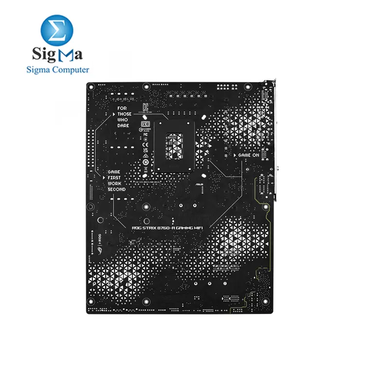  ASUS ROG STRIX B760-A GAMING WIFI Intel LGA1700 support  up to 192GB DDR5  PCIe 5.0 x16  Wi-Fi 6E  2.5Gb Ethernet  3 M.2 slots  and Aura Sync RGB
