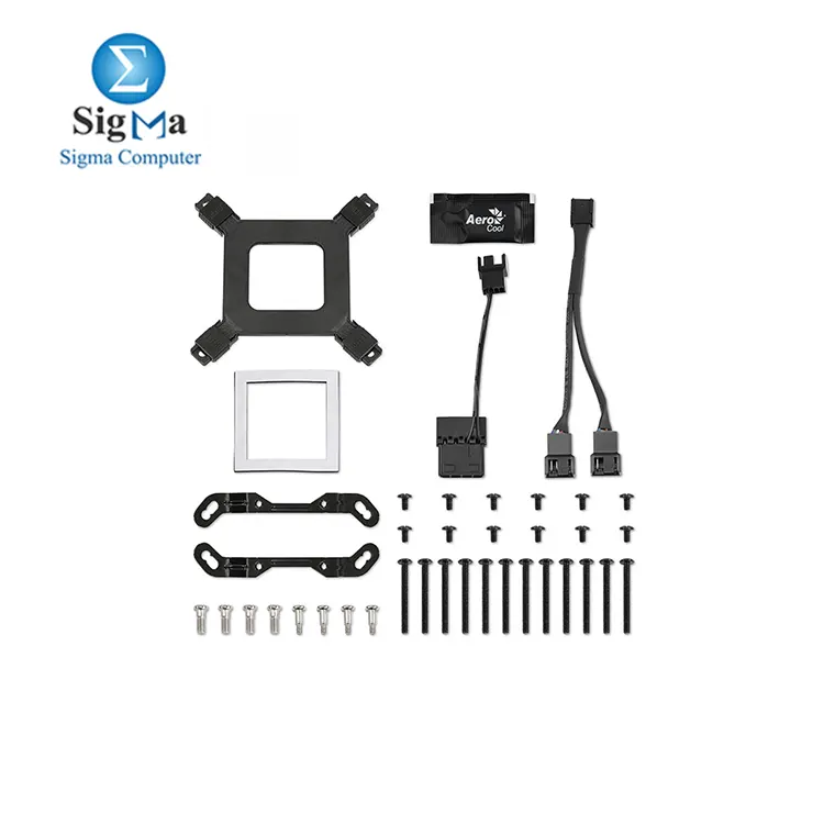 Aerocool Mirage L240 240mm ARGB liquid cooler with a copper block  400W TDP  2300 rpm pump  two 120mm PWM fans  and broad Intel and AMD socket compatibility