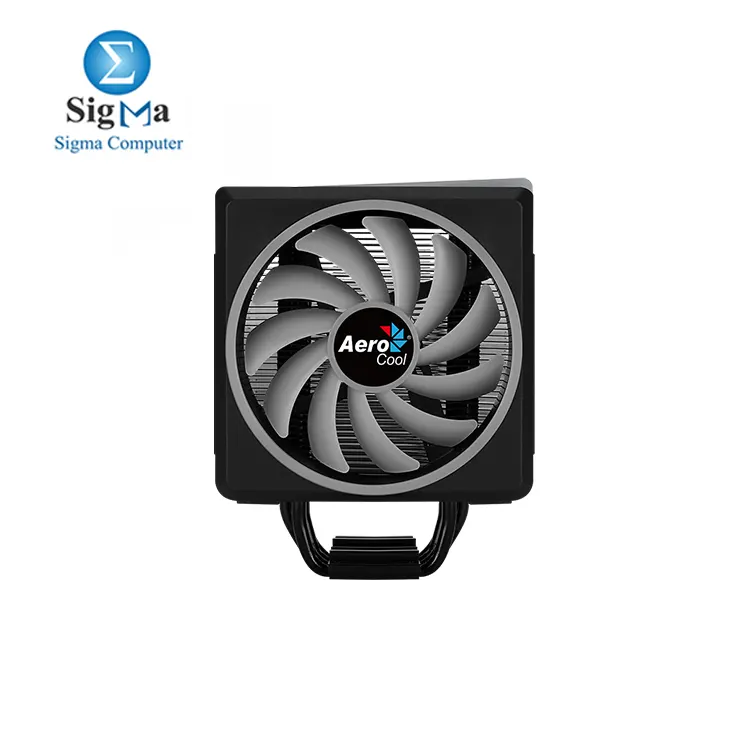 Aerocool Cylon 4F ARGB CPU Air Cooler with 4 heat pipes  120mm ARGB fan  800   1800 RPM   supports up to 145W TDP  and compatible with Intel LGA 1700   AMD AM5 sockets