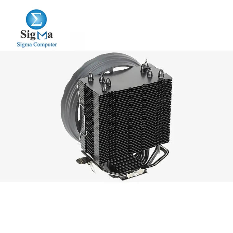 Aerocool Rave 4 ARGB air cooler with a 12cm ARGB fan  130W TDP  HCTT technology  4 heat pipes  and wide compatibility with Intel and AMD sockets