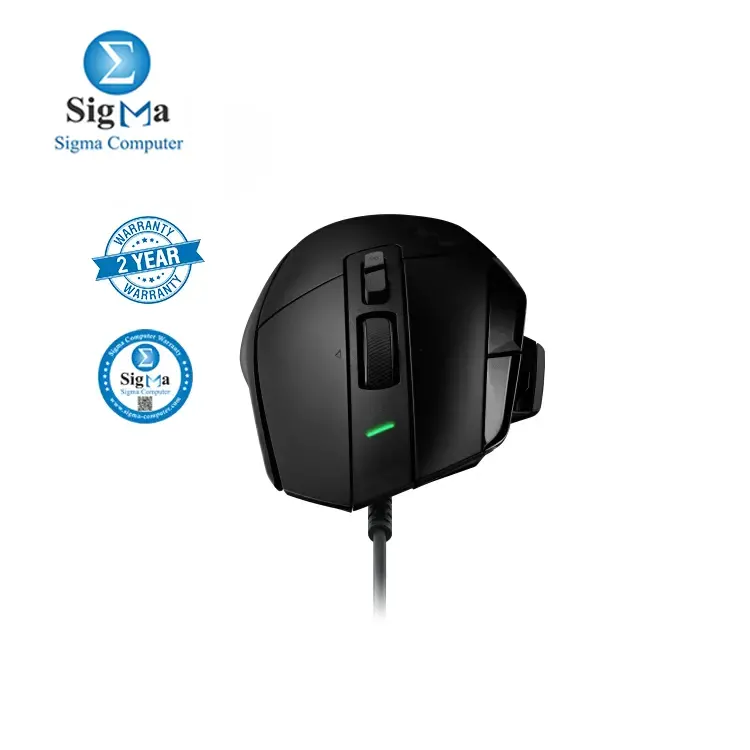 Logitech G502 X Gaming Mouse features a HERO 25K sensor  100-25 600 DPI   13 programmable buttons  5 onboard memory profiles  low-friction PTFE feet  and a 2-year warranty