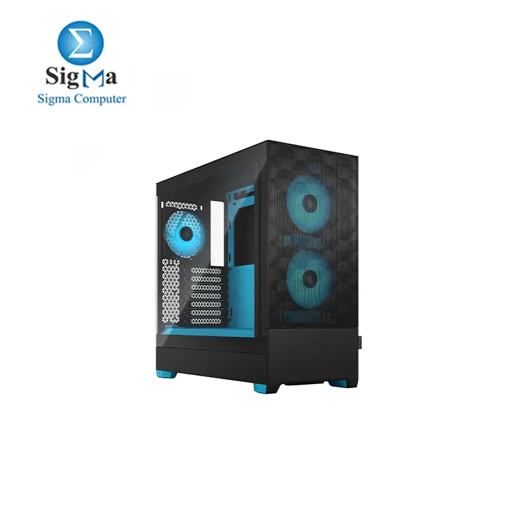 Fractal Design Pop Air RGB Cyan Core Tempered Glass Clear Tint Fractal Design Pop Air RGB Cyan Core Tempered Glass Clear Tint