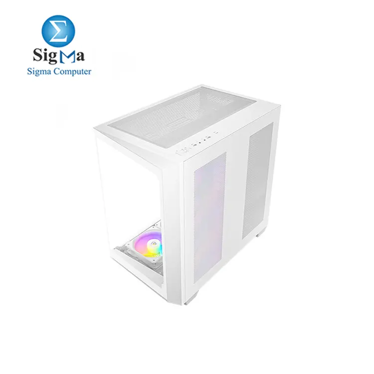 Antec C5 ARGB White  7 x 120mm ARGB PWM Fans Included  Up to 10 Fans Simultaneously  Type-C 3.2 Gen 2 Port  Seamless Tempered Glass Front   Side Panels  360mm Radiator Support  Mid-Tower ATX PC Case