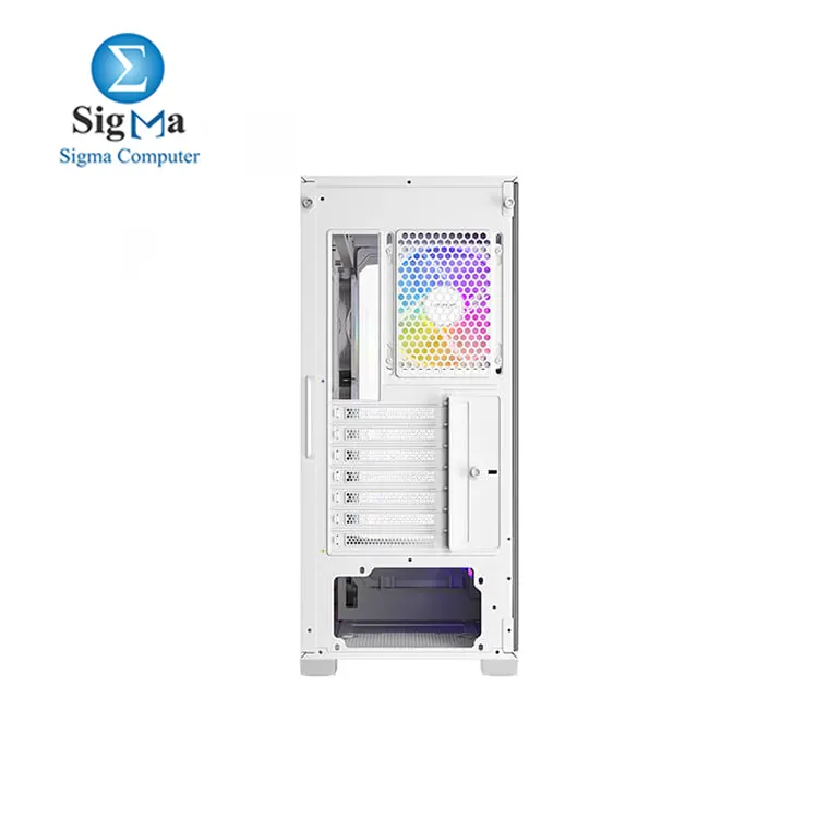 Antec C3 ARGB White  3 x 120mm   1 x 120mm ARGB PWM Fans Included  Up to 8 Fans Simultaneously  Type-C   Seamless Tempered Glass Front   Side Panels  360mm Radiator Support  Mid-Tower ATX PC Case