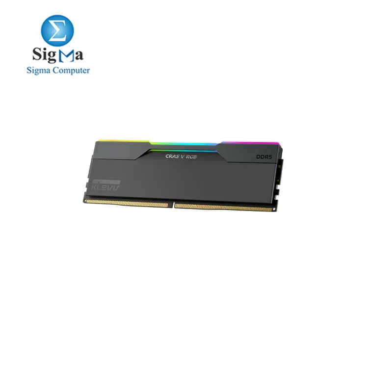 KLEVV CRAS V RGB DDR5 48GB  2x24GB  6000MHz CL30 A-DIE 1.35V Gaming Desktop Ram Memory SK Hynix Chip XMP 3.0   AMD Expo Ready - Black - KD5KGUD80-60A300G