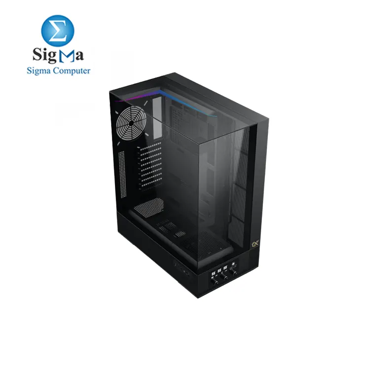  Xigmatek Vision Pro with BTF support and LCD display control  supports up to 480mm radiators  9 expansion slots  EATX compatibility  420mm GPU  and 180mm CPU cooler clearance  with USB 3.0 and Type-C ports.