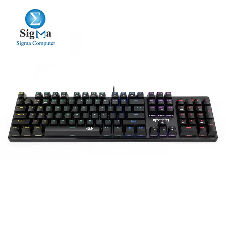 REDRAGON K608 Elite Valheim Mechanical Gaming Keyboard Rainbow Backlight   Blue Switch  104 Keys  Wired   Full Rollover