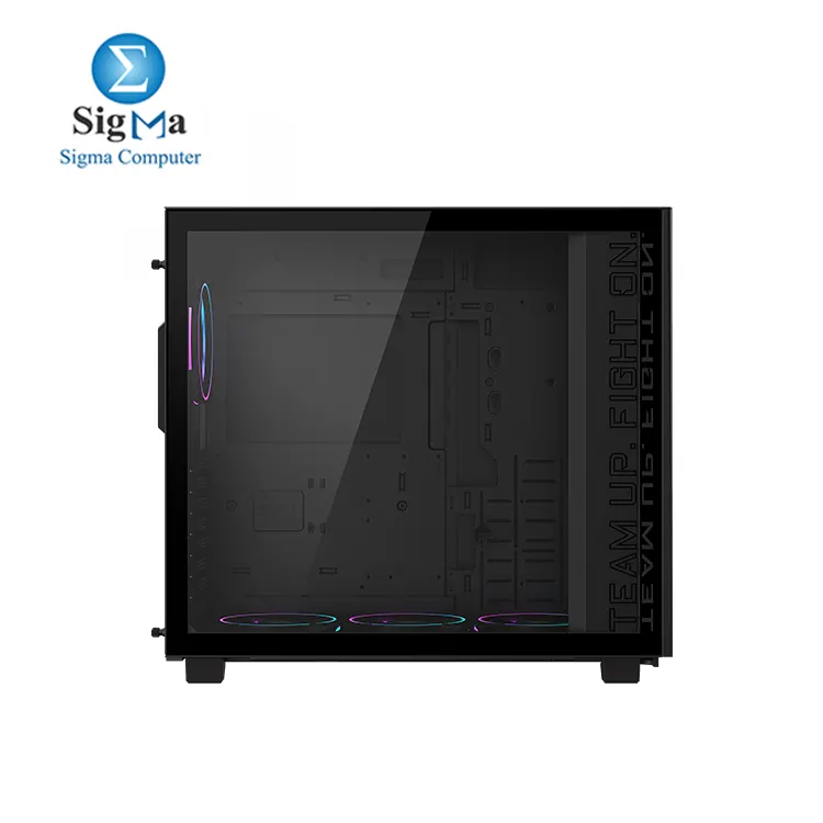 GIGABYTE AORUS C400 GLASS PC Case  Supports Mini ITX  Micro ATX  and ATX Form Factor  RGB Lighting  Dust Filters  Vertical GPU Mounting  Black