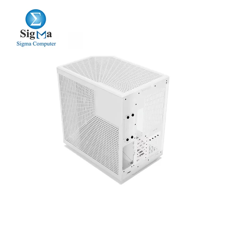 HYTE Y70 Upgraded Modern Aesthetic Dual Chamber Panoramic Tempered Glass Mid-Tower ATX Computer Gaming Case with PCIE 4.0 Riser Cable Included  WHITE  CS-HYTE-Y70-WW 