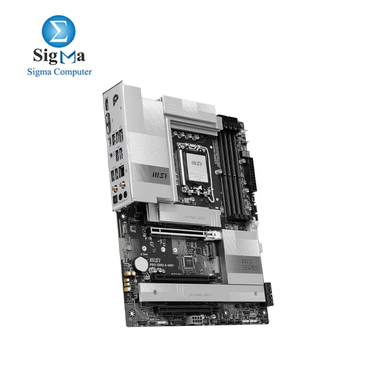 MSI PRO Z890-A WiFi ProSeries Motherboard  Supports Core Ultra Series 2 Intel Processors  LGA 1851  DDR5  PCIe 5.0  M.2  SATA  5Gbps LAN  USB Type-C  Wi-Fi 7  Bluetooth 5.4  Thunderbolt 4  ATX 