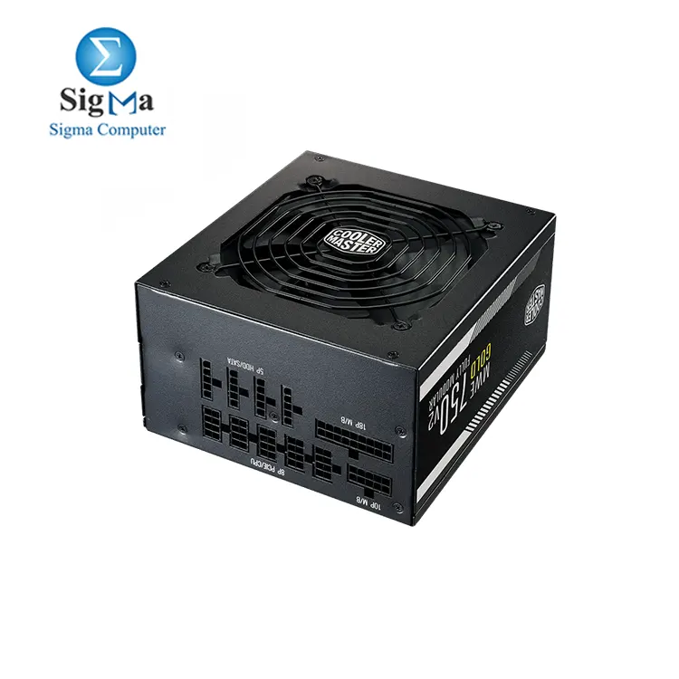 Cooler Master MWE Gold 750 V2 Full Modular  750W  80  Gold Efficiency  2 EPS Connectors  120mm HDB Fan