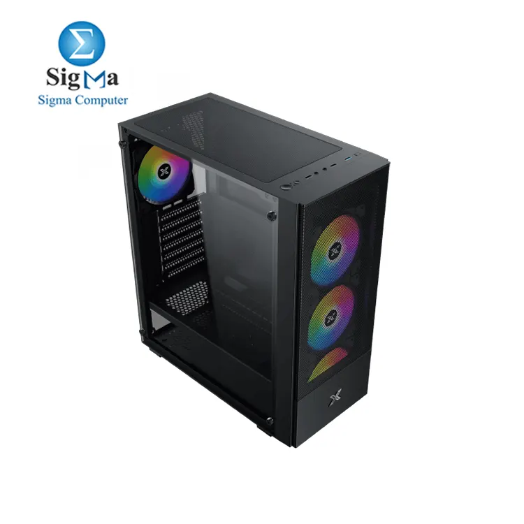 XIGMATEK HERO II AIR 4 FAN ARGB MID TOWER Case And X-POWER 750W 80 WHITE