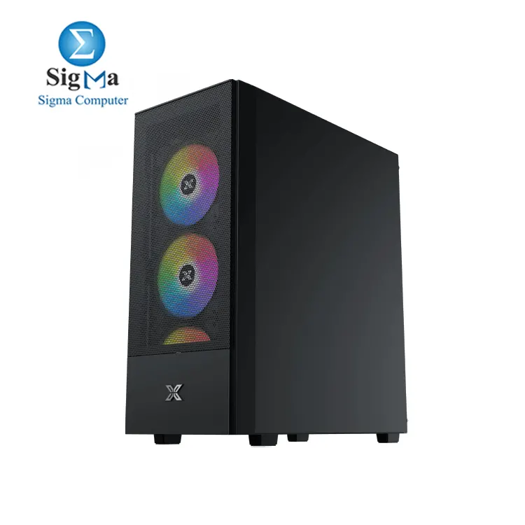 XIGMATEK HERO II AIR 4 FAN ARGB MID TOWER Case And X-POWER 750W 80 WHITE