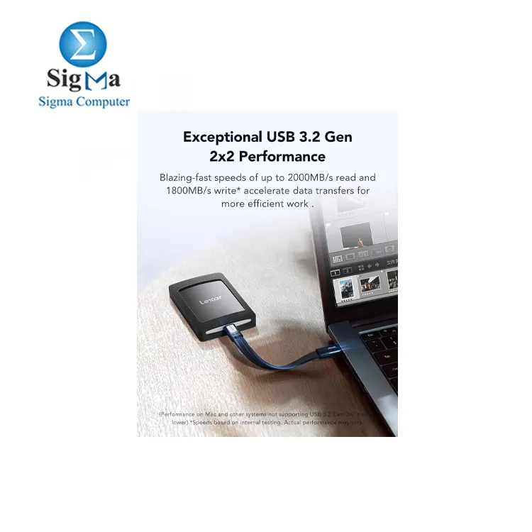 Lexar SL500M 1TB External SSD with Magnetic Set  USB3.2 Gen2x2 Portable SSD  up to 2000MB s Read  Compact External Solid State Drive Ultra Slim Compatible with iPhone 15 Series Mac PS5 XBOX Laptop PC