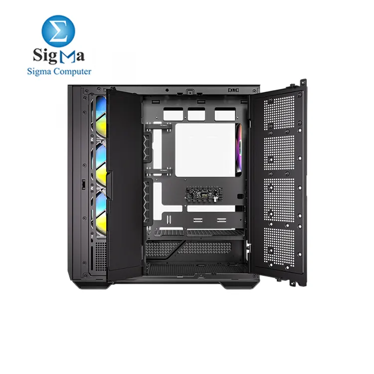 Antec C7 ARGB  RTX 40 GPU Support  4 x 120mm ARGB PWM Fans Included  Vertical GPU Cooling  Type-C 10Gbps  Seamless Tempered Glass Front   Side Panels  360mm Radiator Support  Mid-Tower E-ATX PC Case