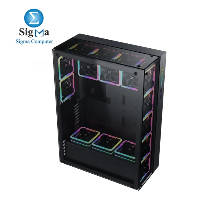 XIGMATEK Elysium II Full Tower Supports EEB EATX motherboards  up to 16 fans  480mm radiators  dual PSU  and 460mm GPUs.