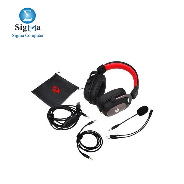 Redragon H510 Zeus 7.1 Gaming Headset -  Surround Sound - Black Red
