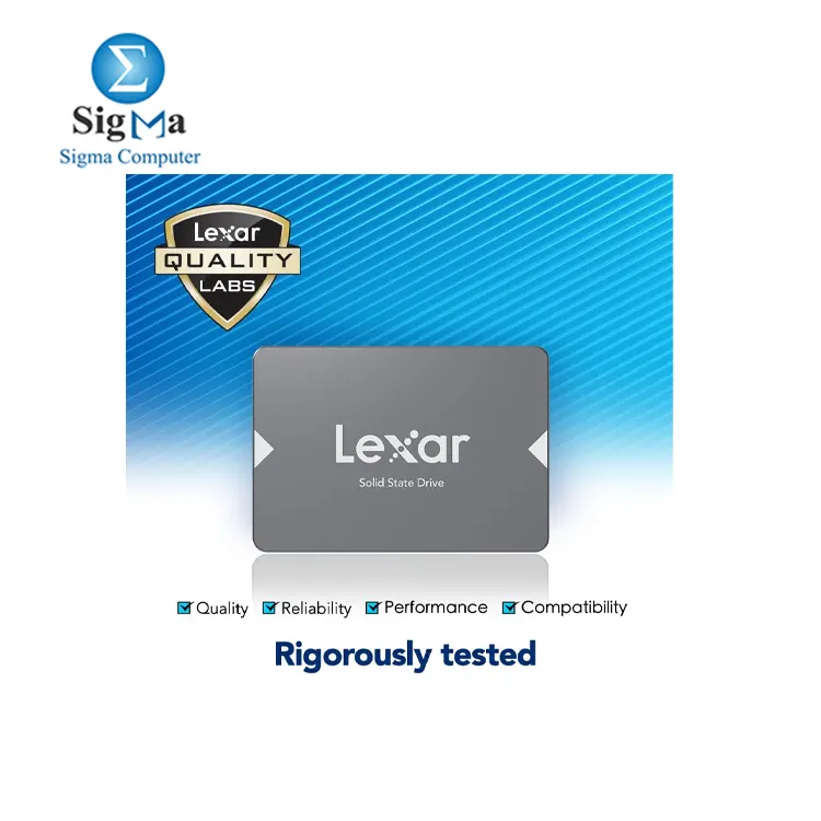 Lexar 1TB NS100 SSD 2.5    SATA III Internal Solid State Drive  Up to 550MB s Read  Gray  LNS100-1TRBNA 