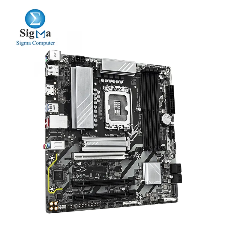 Gigabyte B860M DS3H LGA1851, DDR5-9066, PCIe 5.0, 2x M.2, 2.5GbE LAN, HDMI 2.1, DP 2.1, USB 3.2, Micro-ATX.