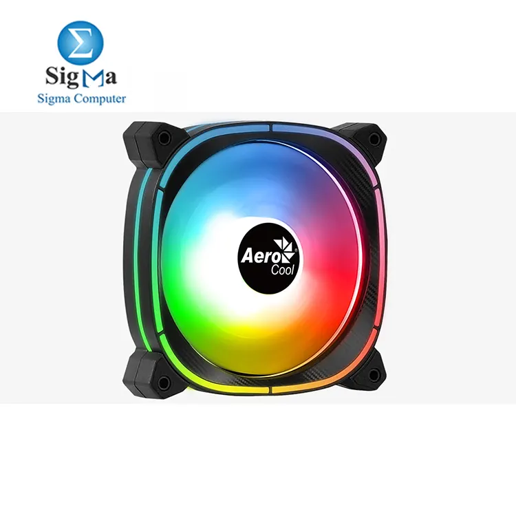 Aerocool Astro 12F 120mm ARGB fan  600-1800 RPM  68.4 CFM airflow  14.2-21.8 dBA noise  PWM 4-Pin daisy-chain  Hydraulic Bearing  60 000 hrs   Molex   3-Pin ARGB