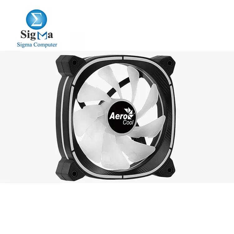 Aerocool Astro 12F 120mm ARGB fan  600-1800 RPM  68.4 CFM airflow  14.2-21.8 dBA noise  PWM 4-Pin daisy-chain  Hydraulic Bearing  60 000 hrs   Molex   3-Pin ARGB