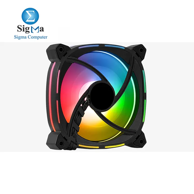 Aerocool Astro 12F 120mm ARGB fan  600-1800 RPM  68.4 CFM airflow  14.2-21.8 dBA noise  PWM 4-Pin daisy-chain  Hydraulic Bearing  60 000 hrs   Molex   3-Pin ARGB
