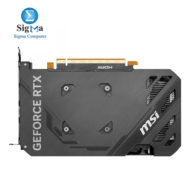 MSI GeForce RTX 4060 VENTUS 2X BLACK 8G OC features an 8GB GDDR6 memory  3072 CUDA cores  2505 MHz boost clock  HDMI DisplayPort outputs  115W power consumption