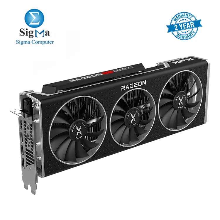 XFX Speedster MERC 319 AMD Radeon RX 6800 XT features 16GB GDDR6 memory  4608 stream processors  PCI-E 4.0  clock speeds up to 2250 MHz  triple-fan cooling  and support for AMD RDNA    2  raytracing