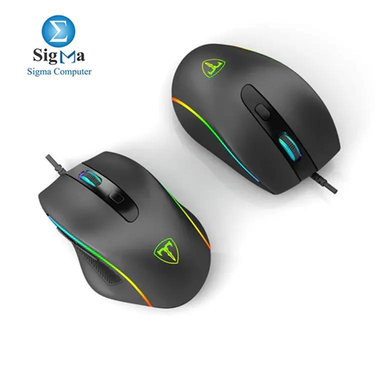 T-Dagger T-TGM208 RGB Optical Gaming Mouse - 3200DPI - 6 Buttons - Black