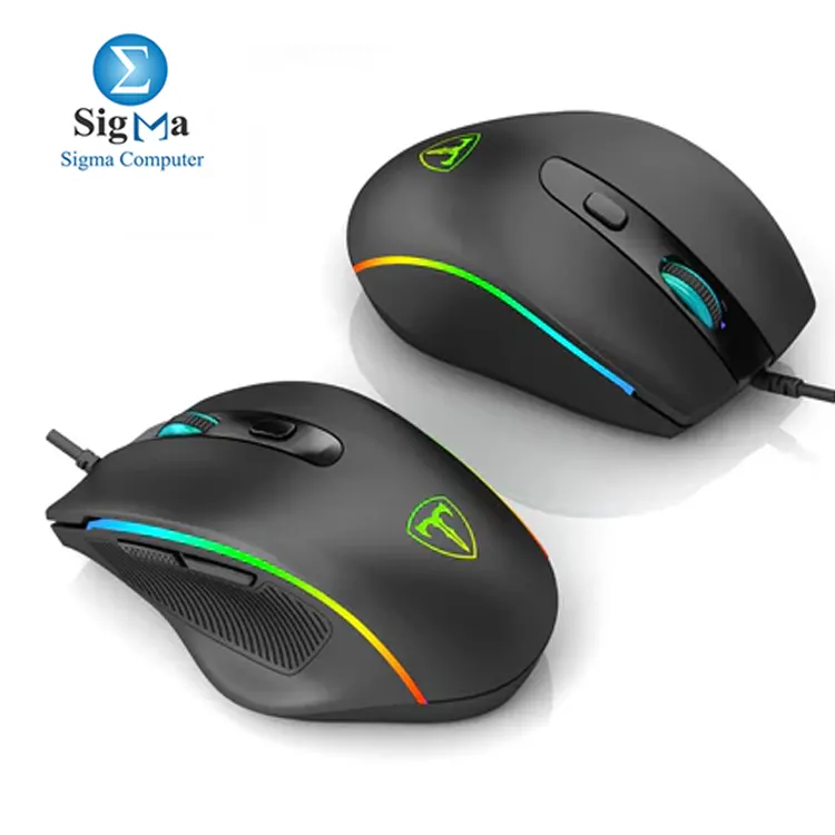 T-Dagger T-TGM208 RGB Optical Gaming Mouse - 3200DPI - 6 Buttons - Black