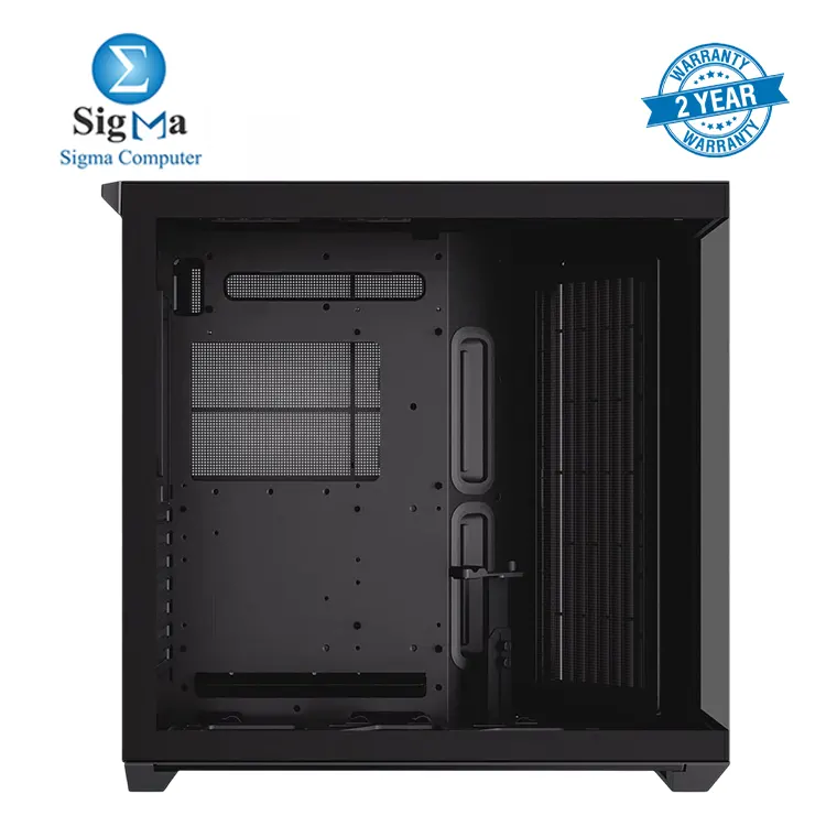 APNX V1 Dual-Chamber ATX Mid-Tower With 4x APNX-FP1-120 ARGB FAN PC Case Panoramic Glass Panels 10 Fan Slots 360mm Radiator Support Front Angular Intake 16cmx2 Fan Bracket GPU Mount Cable Management Type-C Black