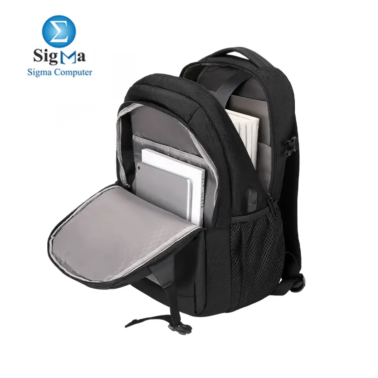 Rahala RAL 2300 Backpack     15.6    laptop protection  water-resistant  lightweight  USB charging  smart storage  and anti-theft pocket.