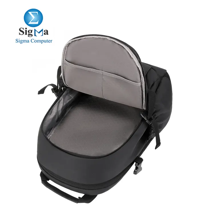 Rahala RAL 2204 Backpack  Ergonomic design  padded 15.6  laptop compartment  seven spacious compartments  built-in USB port  and water-resistant material
