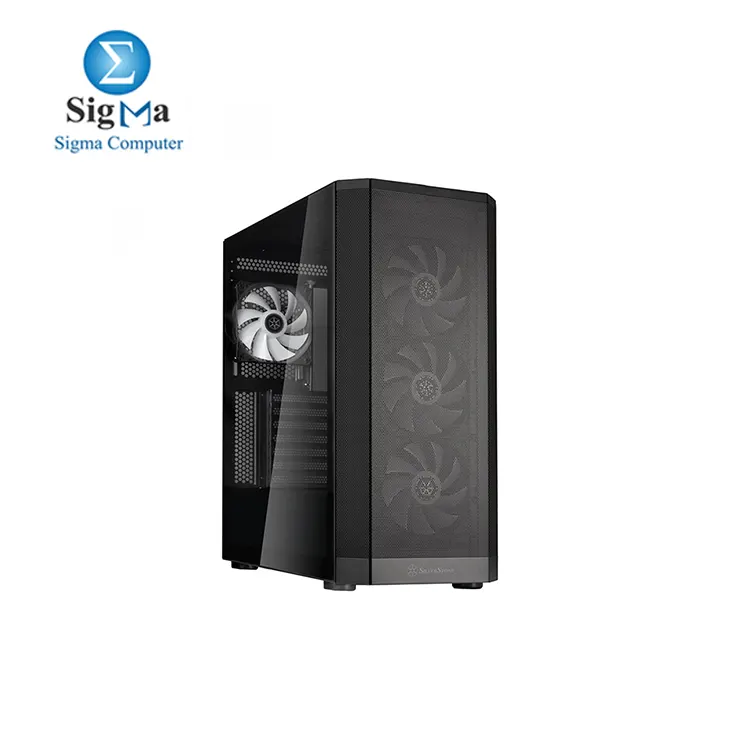 SilverStone FARA 514X ATX Mid-Tower Chassis with Four 120mm ARGB Fans  Dual 360mm Radiator Support  High Airflow Mesh Panel  394mm GPU Support  USB-C I O  and High-Capacity Design