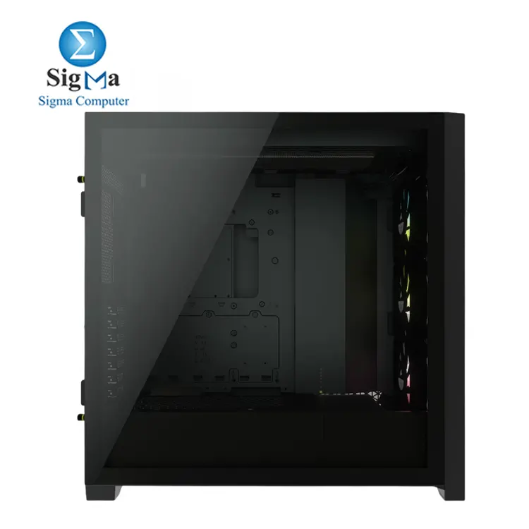 CORSAIR iCUE 5000X RGB Black Mid-Tower ATX Case     Supports ATX E-ATX  GPUs up to 400mm  CPU coolers up to 170mm  3x pre-installed iCUE RGB fans  up to 10x 120mm fans  360mm radiator support  2x 3.5      4x 2.5    drive bays  and USB 3.1 Type-C 