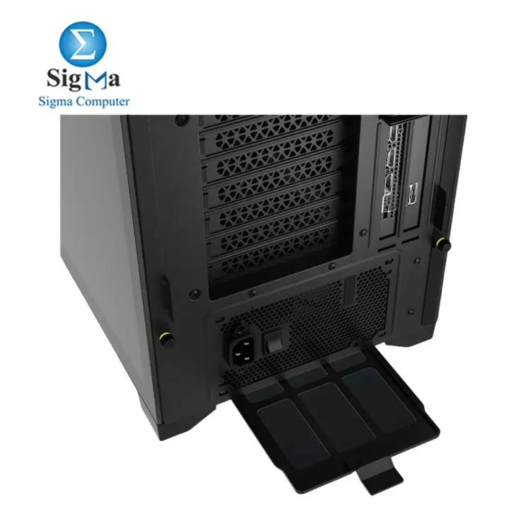 CORSAIR iCUE 5000X RGB Black Mid-Tower ATX Case     Supports ATX E-ATX  GPUs up to 400mm  CPU coolers up to 170mm  3x pre-installed iCUE RGB fans  up to 10x 120mm fans  360mm radiator support  2x 3.5      4x 2.5    drive bays  and USB 3.1 Type-C 
