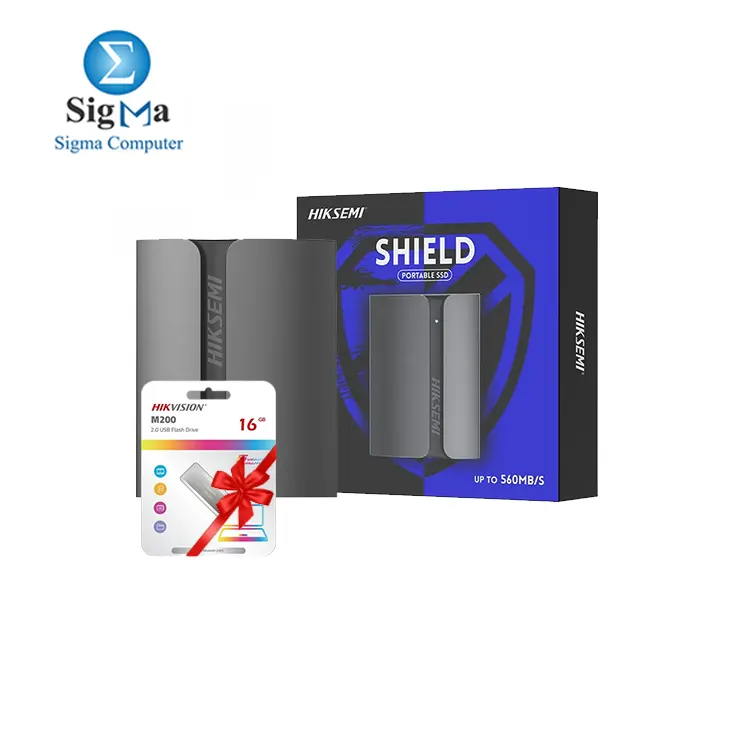 HIKSEMI T300S 1TB Portable SSD with Free Hikvision M200 16GB USB Flash Drive HIKSEMI T300S 1TB Portable SSD with Free Hikvision M200 16GB USB Flash Drive