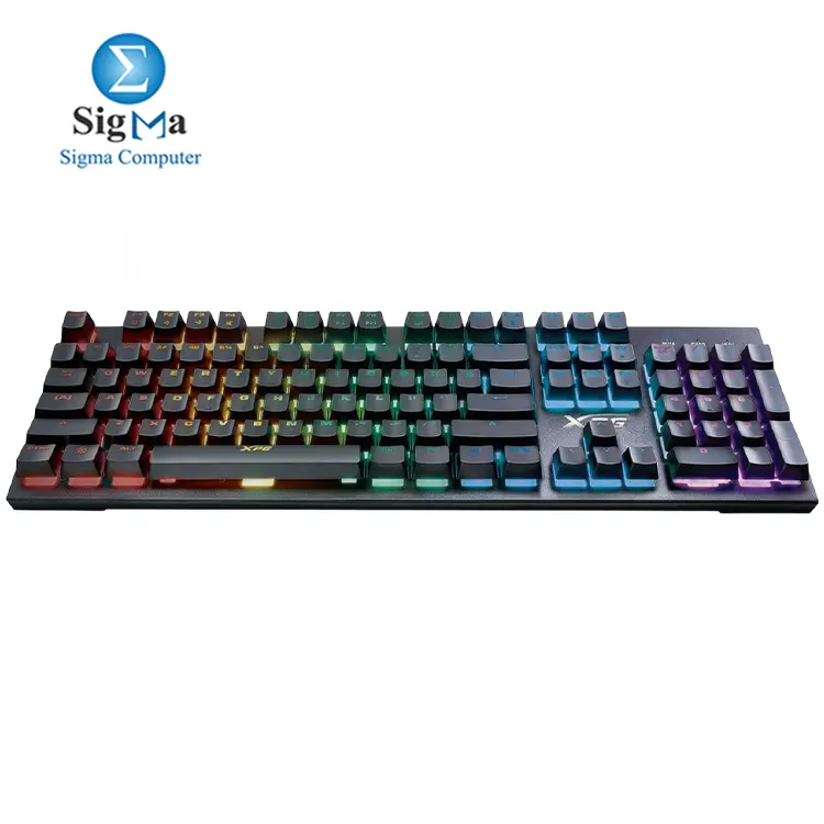 XPG INFAREX K10     Mem-chanical switches  9 RGB modes  26 anti-ghosting keys  media keys  Windows key lock  USB Type-A